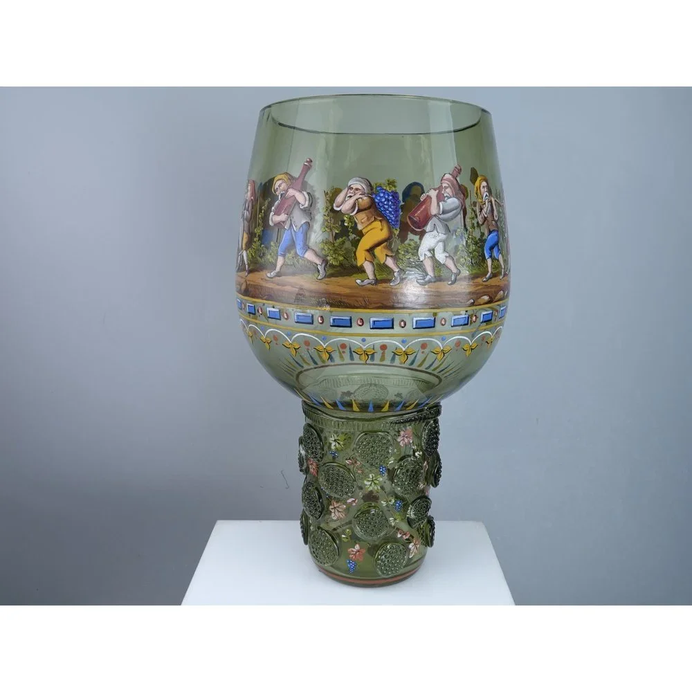 Huge c1880 Lobmeyr Bohemian Goblet